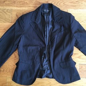 Black & White Pinstripe Suit Jacket